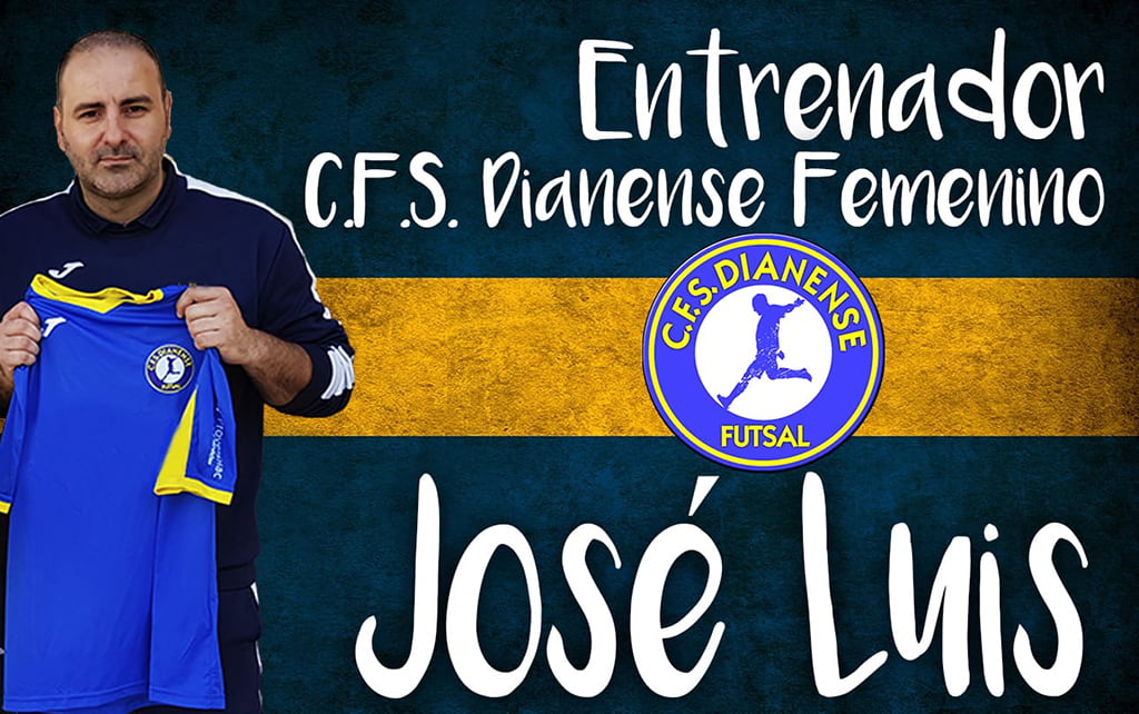 Cartel de José Luis Mengual como entrenador del CFS Dianense