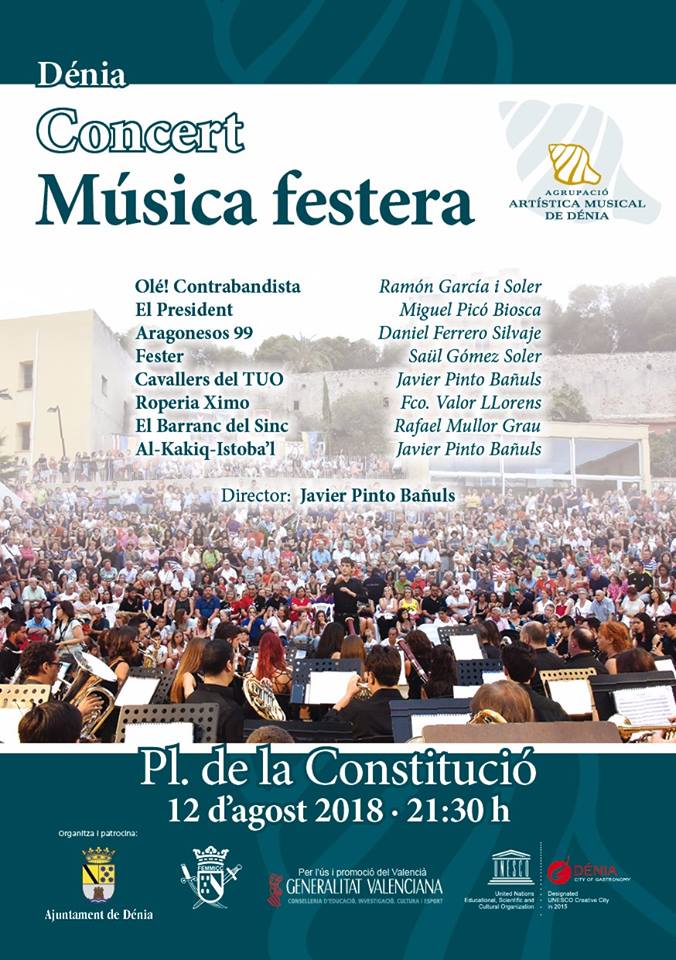 concierto de musica festera de la banda de denia