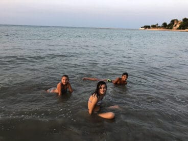 Dentro del mar disfrutando