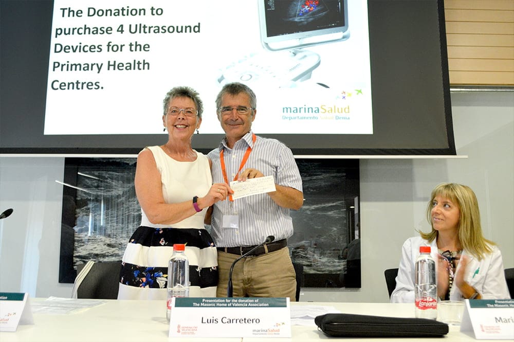 donacion de los masones de valencia al hospital de denia