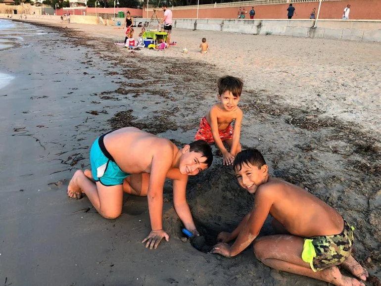 En la playa de la Marineta Casiana