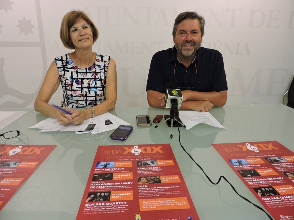 maribel font y rafa carrio presentan la xxix semana internacional de la musica
