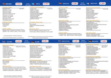 Menús en Restaurante l’anfora