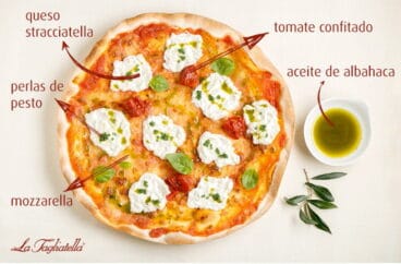 Nueva pizza tricolore La Tagliatella