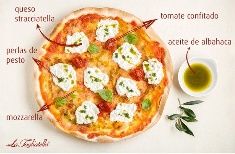 Nueva pizza tricolore La Tagliatella