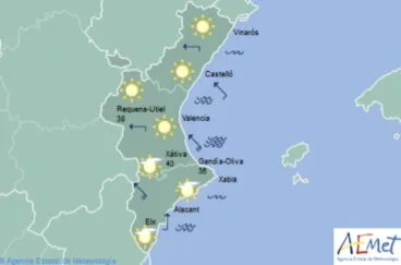 Predicción del tiempo para el viernes 3 de agosto