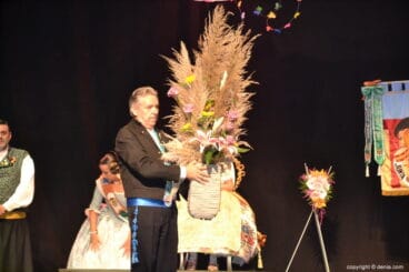Presentación fallera mayor infantil Dénia 2019 – Detalle floral de la falla Diana