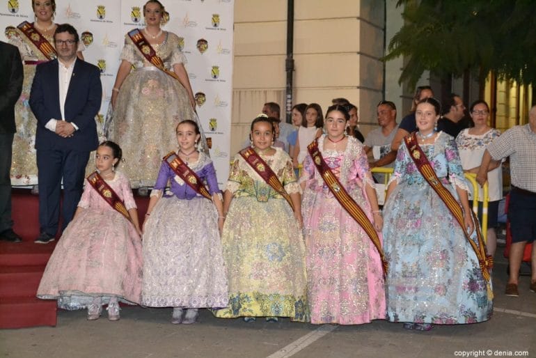 Invitados a la presentación de la fallera mayor de Dénia 2019 - Corte de honor infantil