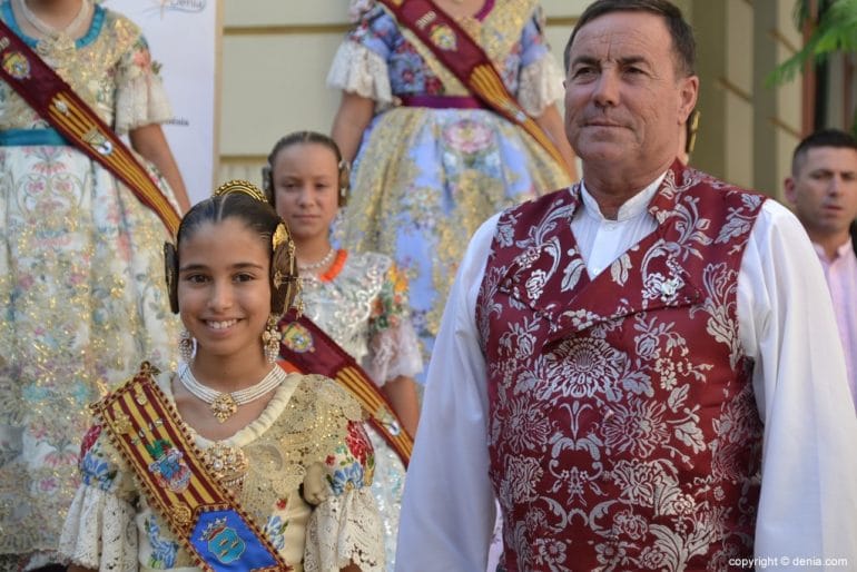 Recepción de la presentación de Neus Suárez - Fallera mayor infantil de Gandía