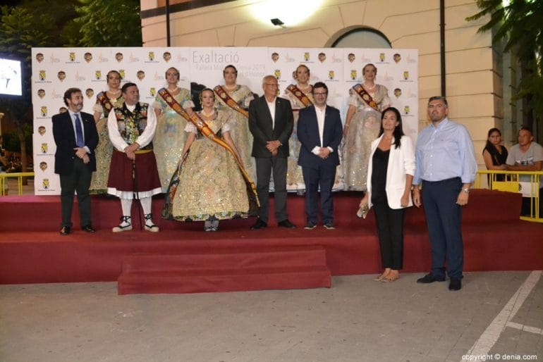 Invitados a la presentación de la fallera mayor de Dénia 2019