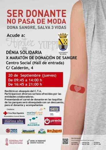 Cartel del X Maratón de Sangre de Dénia