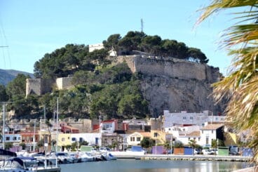 castillo de denia desde el puerto