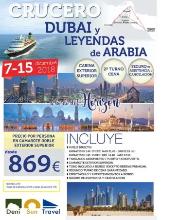 Crucero Dubai 8Dic18 Deni Sun Travel