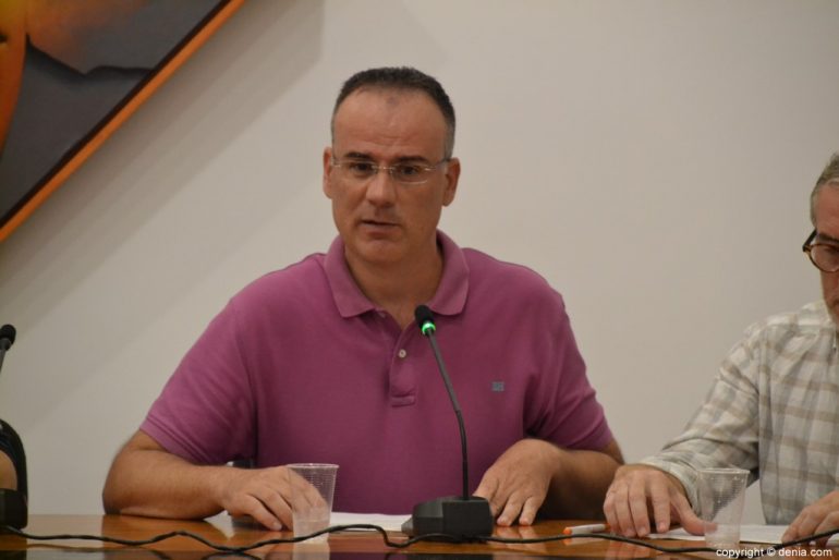 El concejal Sergio Benito durante un pleno