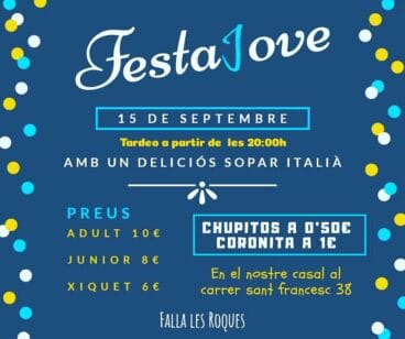 Fiesta Joven en la falla Les Roques