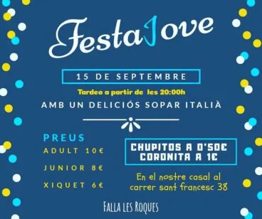 festa jove a la falla les roques