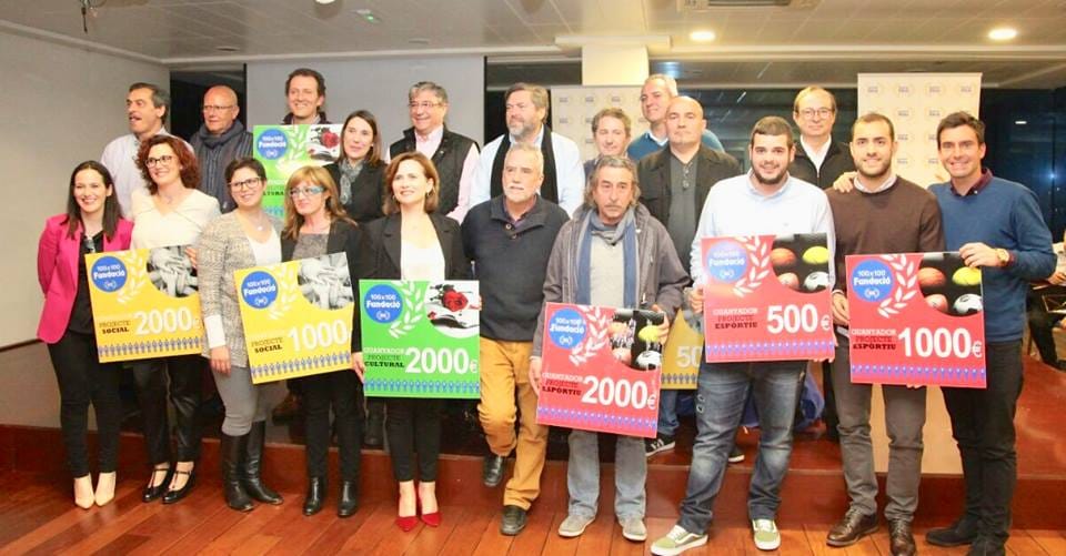 Regresan los premios '100x100' de la Fundació Dénia con un reconocimiento extraordinario a la preservación del medio ambiente 1 ganadores de la viii edicion de los premios 100x100