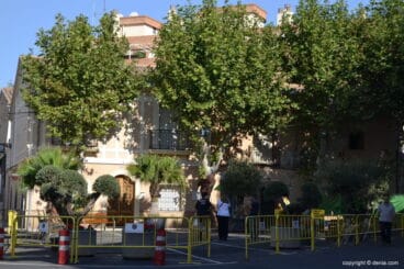 Plaza del Oeste peatonal de manera provisional