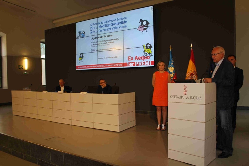 premio a la red de caminos escolares de denia