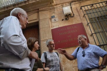 visita a las obras de la casa de la marquesa valero de palma