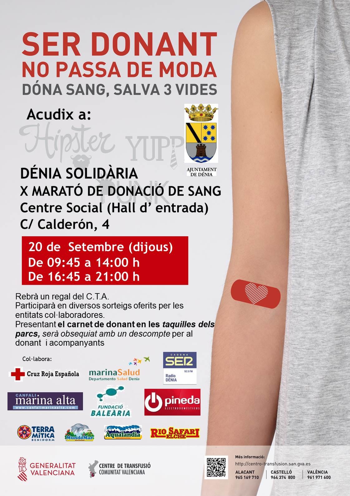 x maraton de donacion de sangre denia