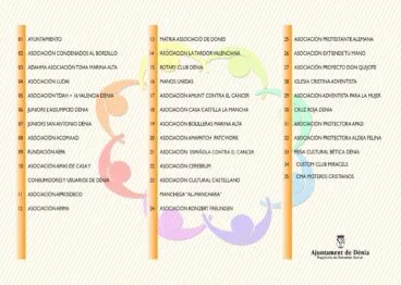Asociaciones participantes en la Feria