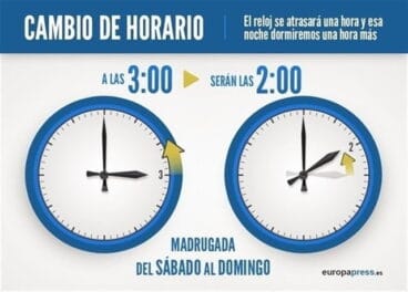 cambio al horario de invierno