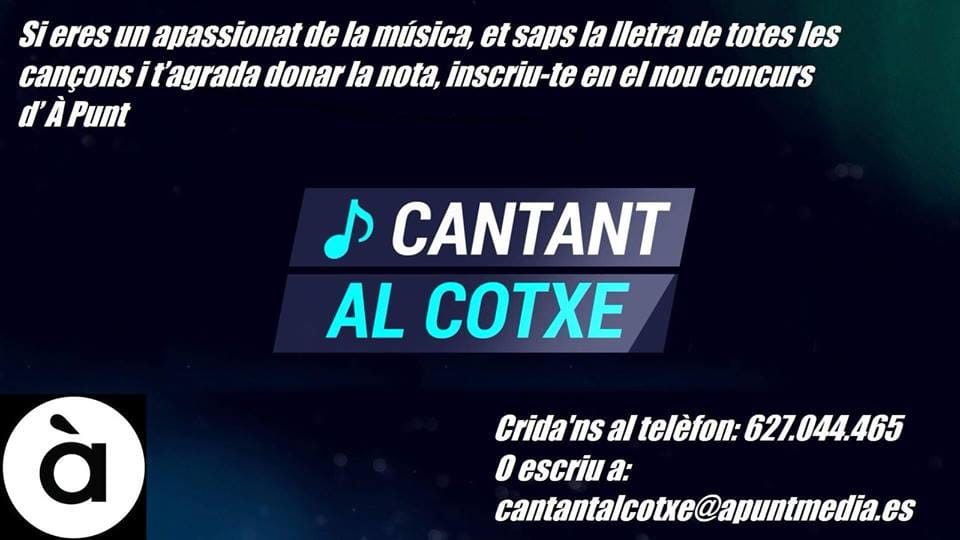 cantant al cotxe