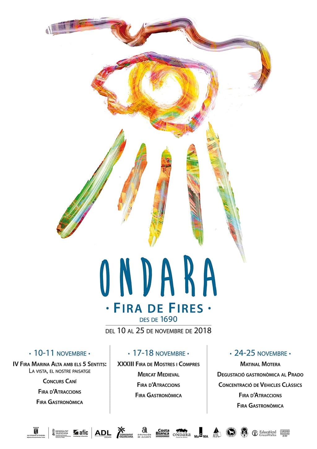 cartel fira de fires ondara 2018