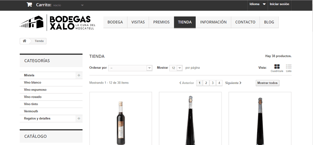 compra online en bodegas xalo