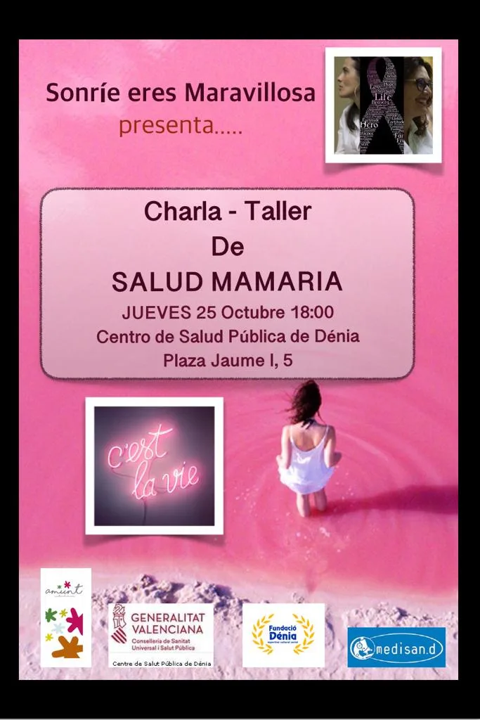 conferencia sobre salud mamaria en denia