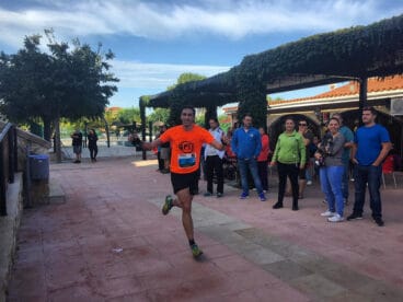 Fran López en plena carrera
