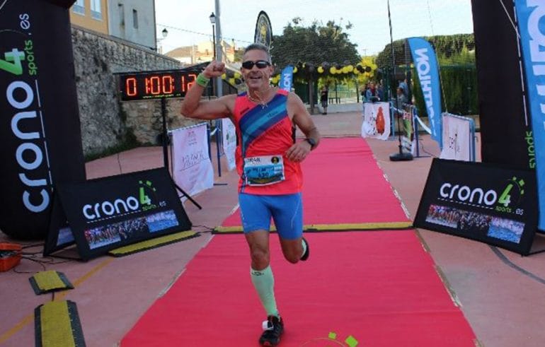 José Francisco García entrando en meta