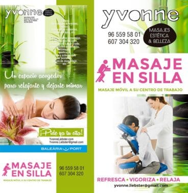 Masaje en silla Yvonne masajes, estética & belleza