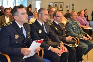 Miembros de la Policía de Dénia en el Foro Autonómico de Seguridad