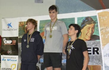 Miguel Angel Ordonez bovenaan het podium