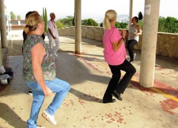 Taller de gimnasia en La Pedrera