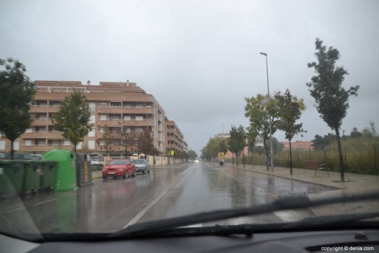 Alerta roja Dénia - Avenida Miguel Hernández