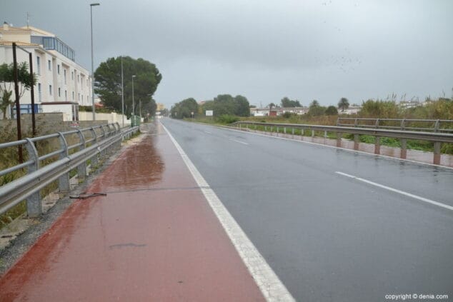 alerta roja denia carretera de les marines