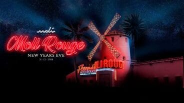 cartell nit de cap d'any moli rouge