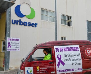 Cartelería contra la violencia de género de Urbaser
