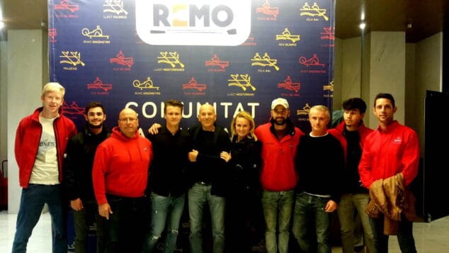 deportistas del rcn denia en la gala del remo