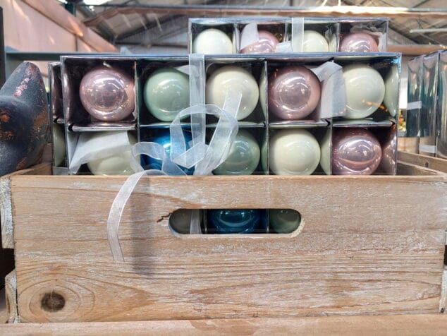 diversidad de bolas de navidad natura garden