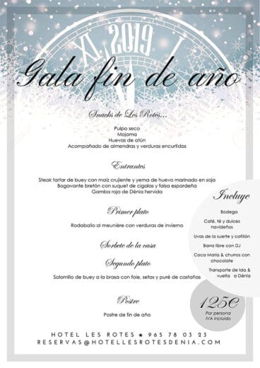 Gala Fin de año Hotel Les Rotes
