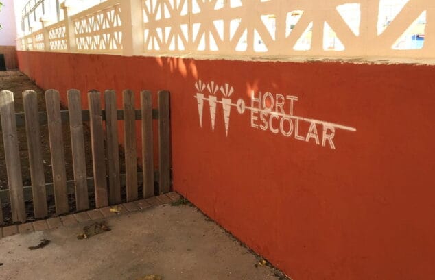 huerto escolar del colegio cervantes