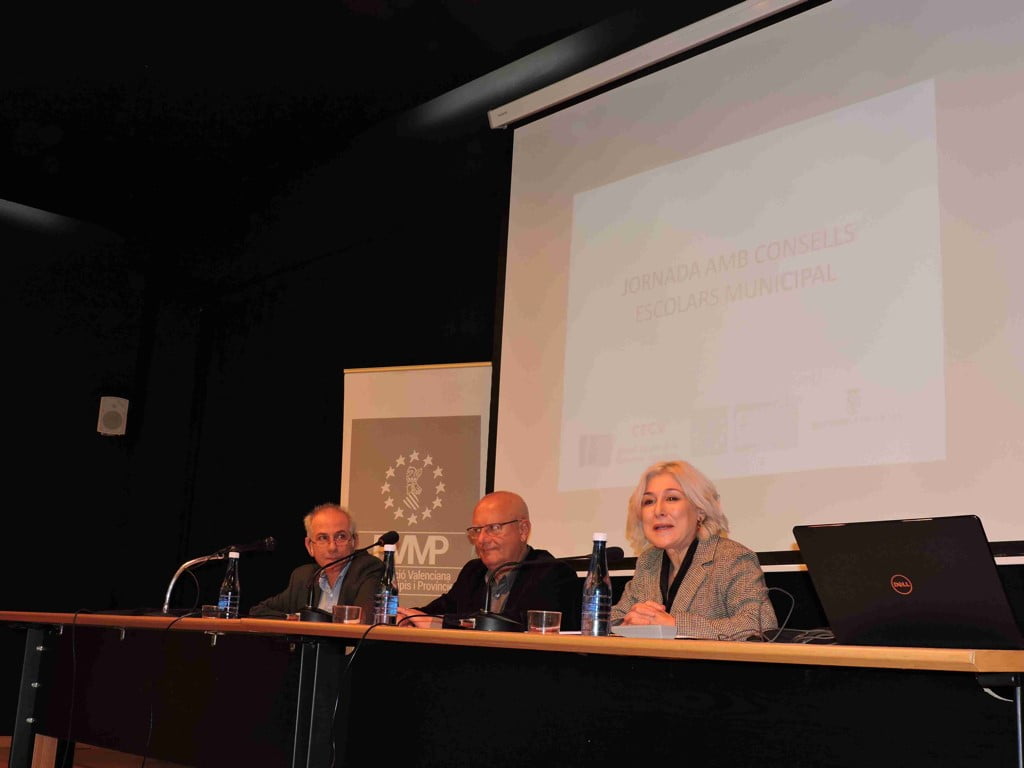 Inauguración de la jornada del Consell Escolar de la Comunitat Valenciana en Dénia