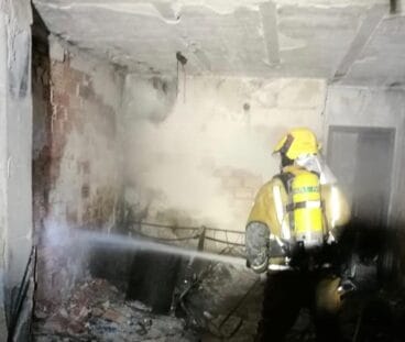 interior de la vivienda calcinada en xabia