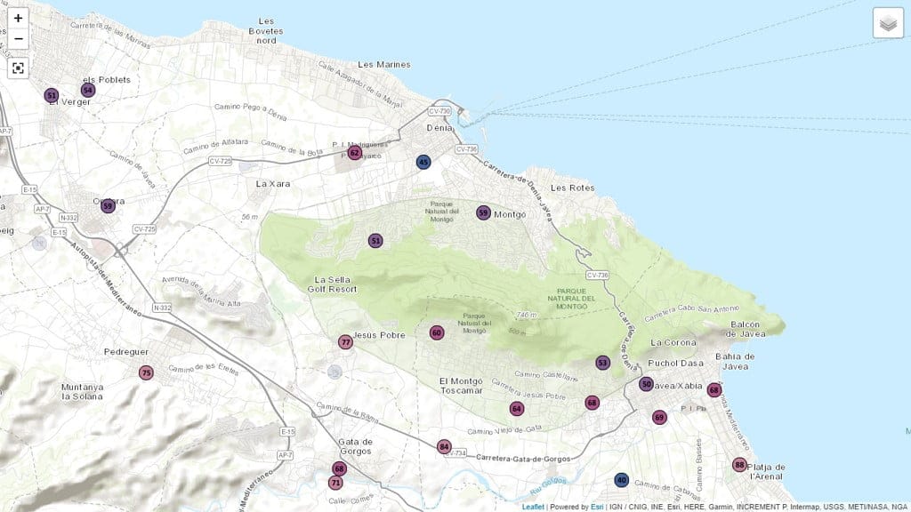 lluvia acumulada en 12 horas en denia