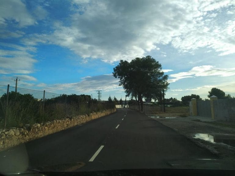 Mejoras en el camino del cementerio de Dénia