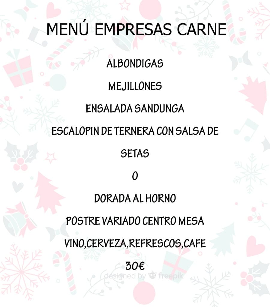 menu empresas carne